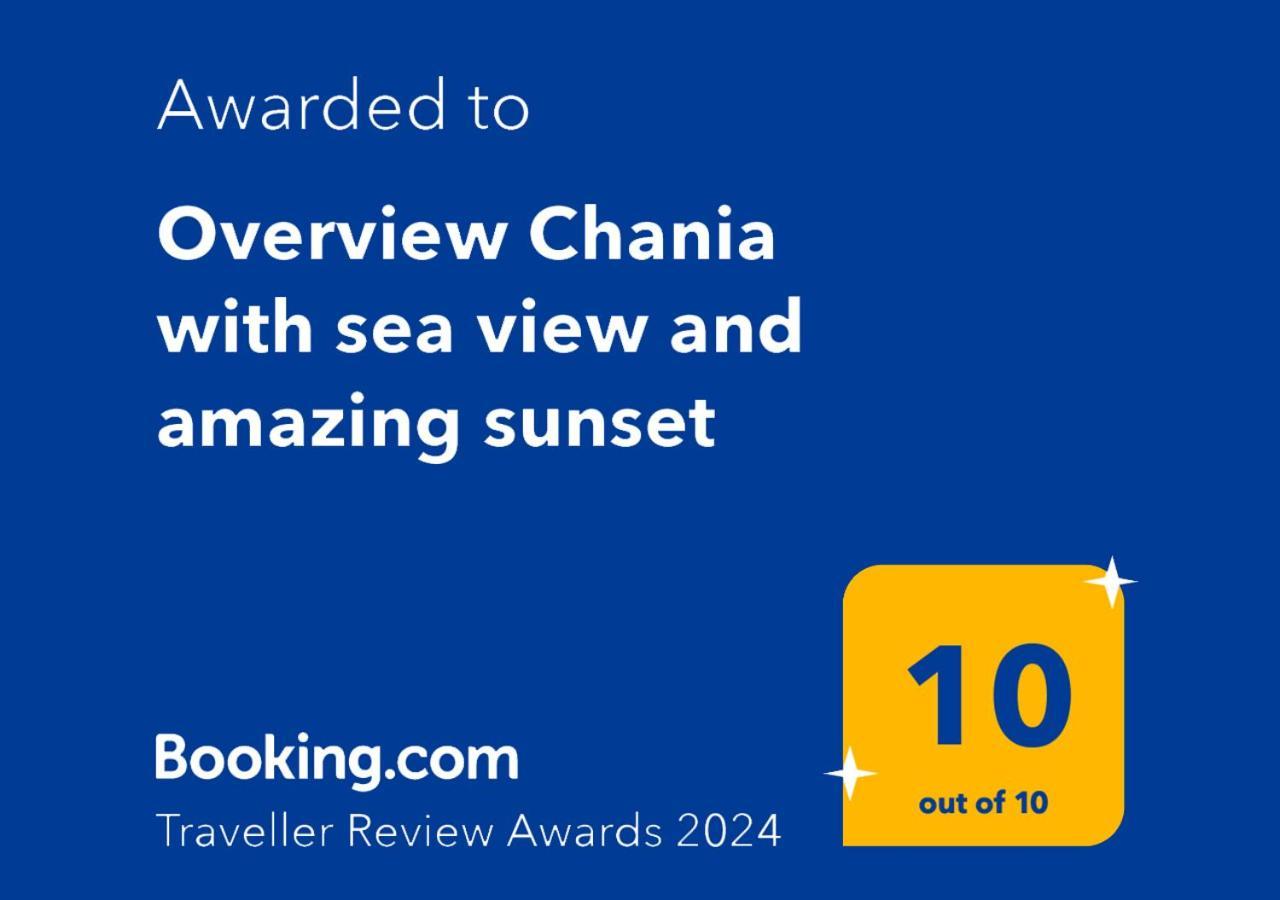 Overview Chania With Sea View And Amazing Sunset Kültér fotó